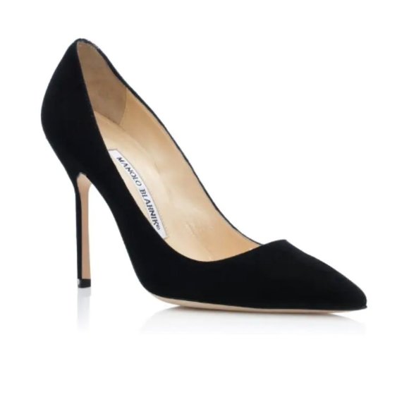 Manolo Blahnik Shoes - MANOLO BLAHNIK BLACK BB PUMP 38 8
